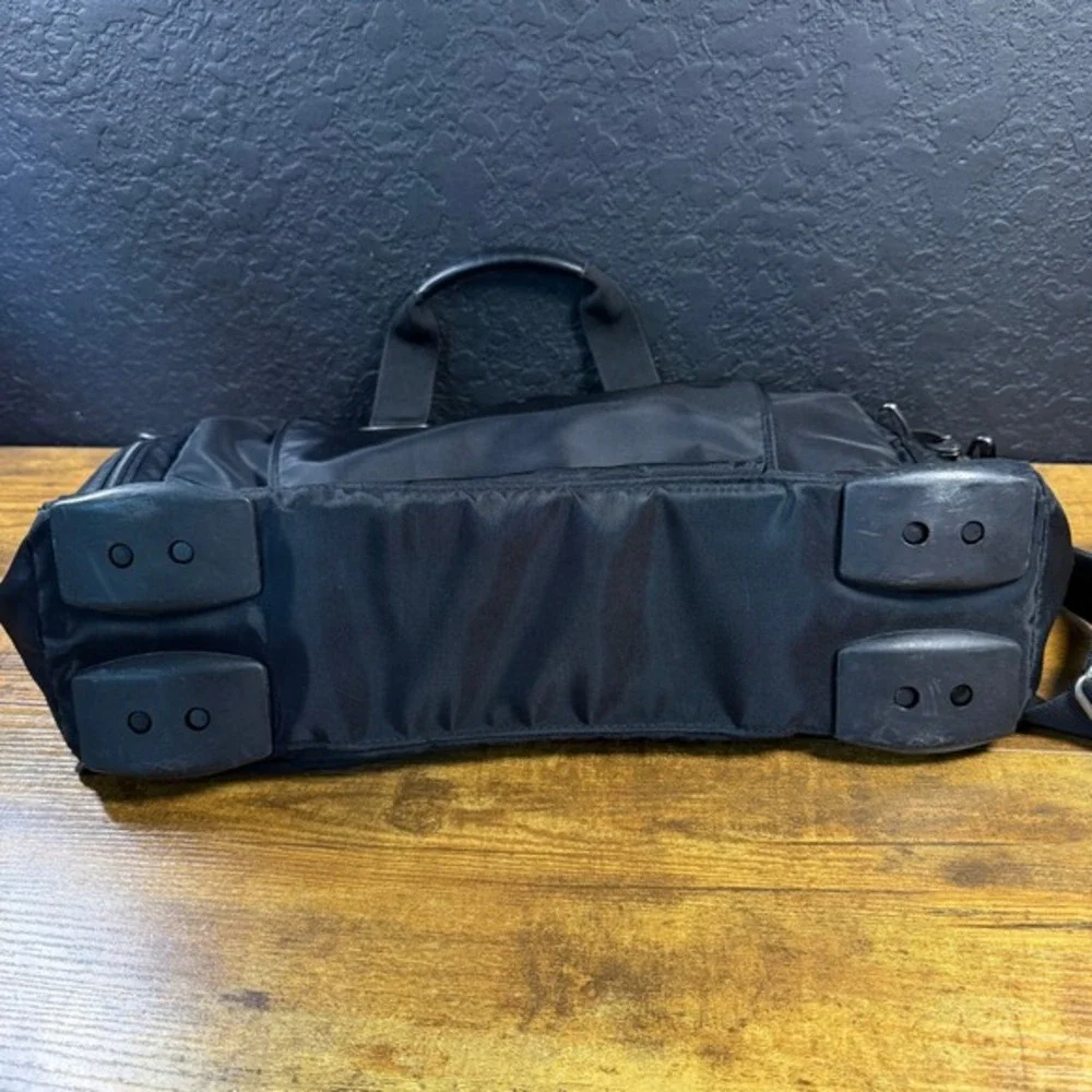 Kensington Ballistic Nylon Black Laptop Briefcase Messenger Bag‎ Large Mens